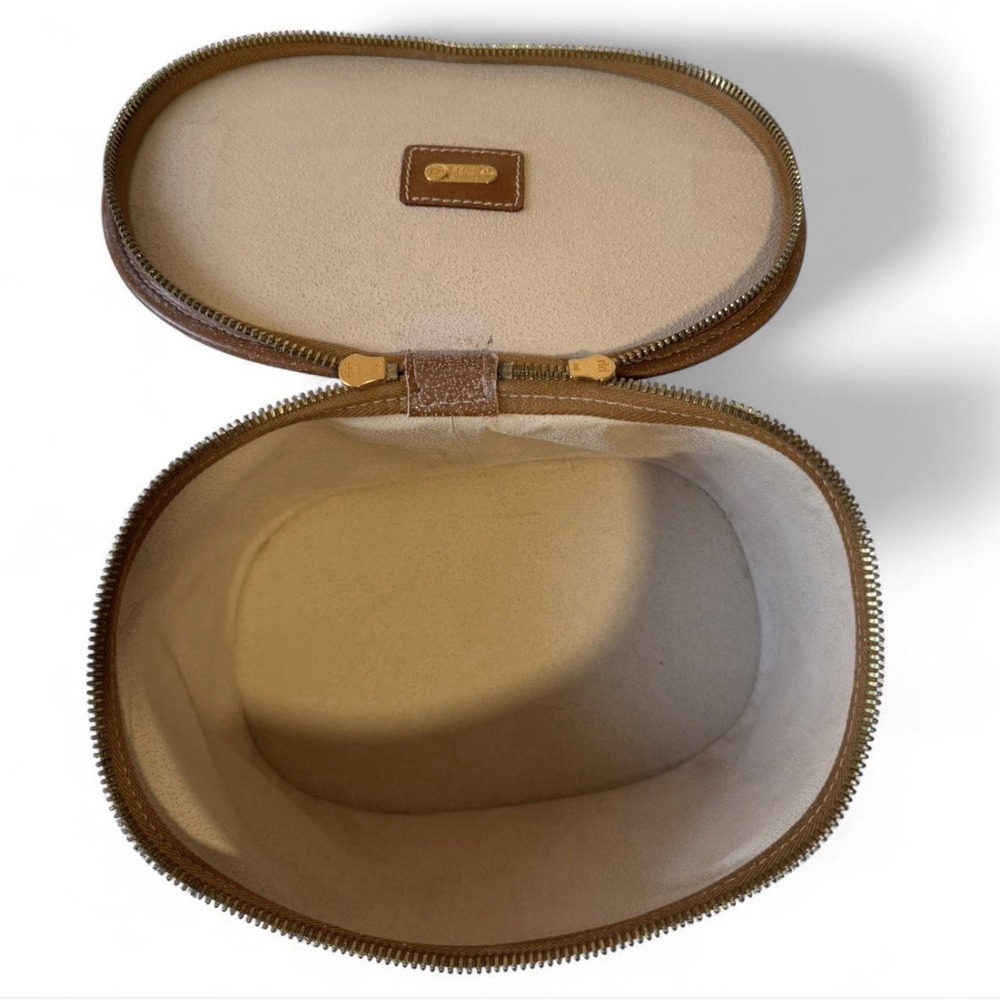 Fendi, Pequin Stripes Coated Canvas Cosmetic Pouch- 8.5in x 6in x 6in - Picture 3 of 10